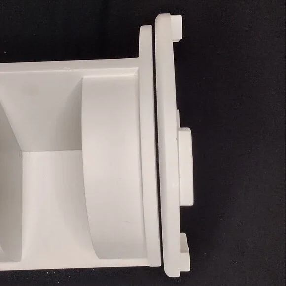 Pottery Barn Teen Rotating Spinning 3-sided White Teal Jewelry Organizer Box